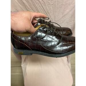 Footjoy Europa 99238 Womens Size 8.5 M Brown Leather Golf Shoes